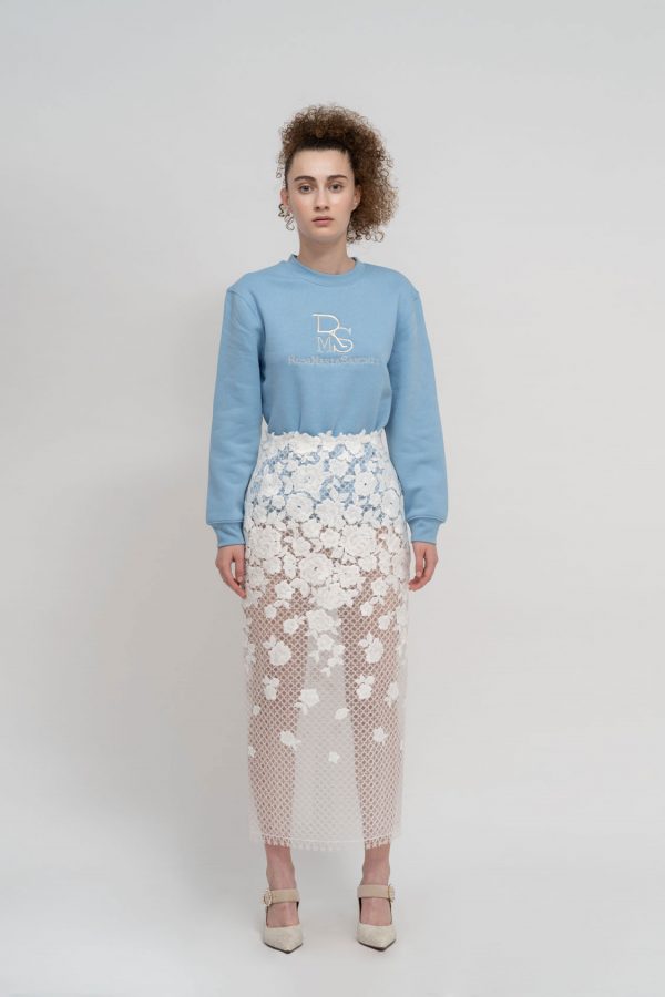 Sudadera RMS celeste mujer