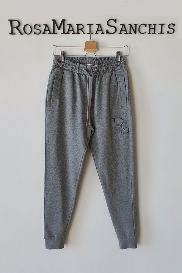 Pantalones Pitillo Gris