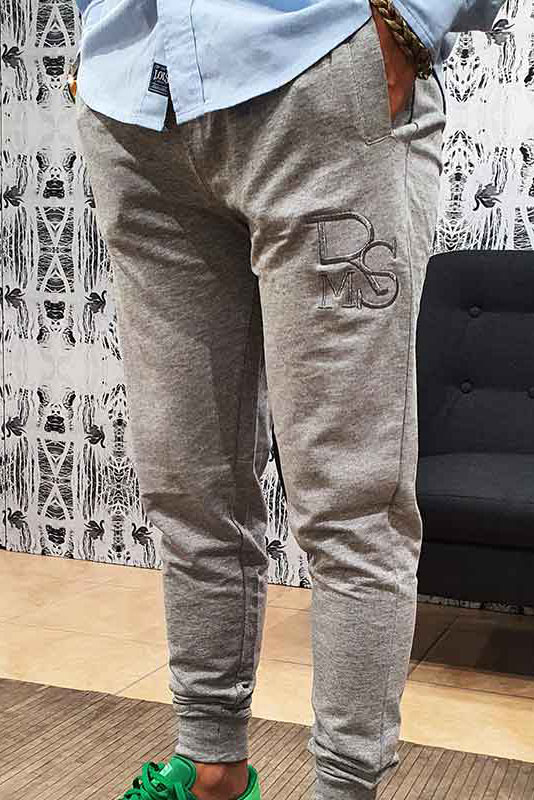 Pantalones Pitillo Gris