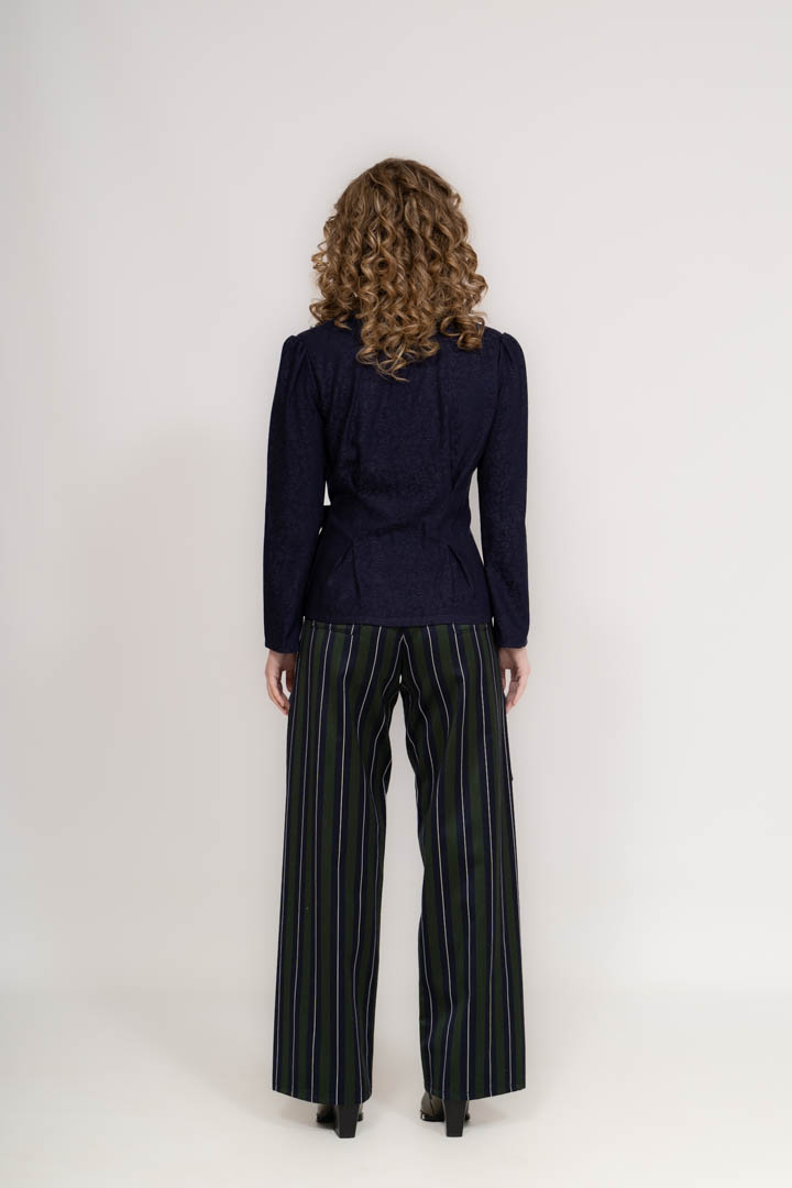 Camisa Jacquard cruzada