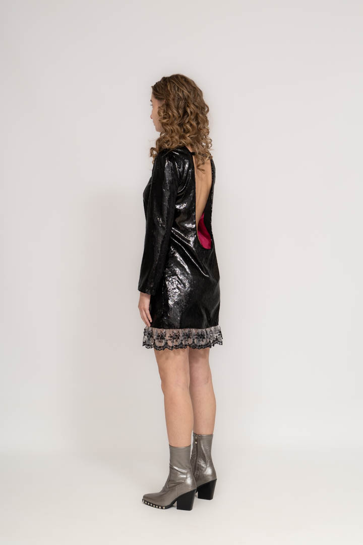 Vestido Pony con encaje