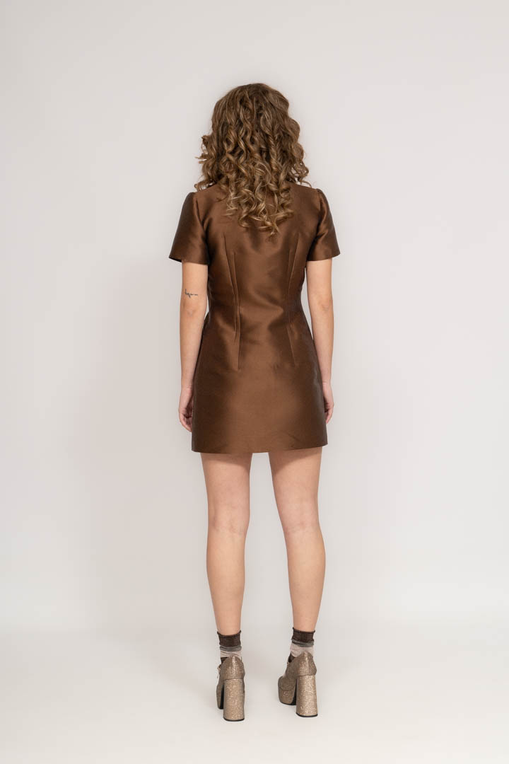 Vestido con botones vintage